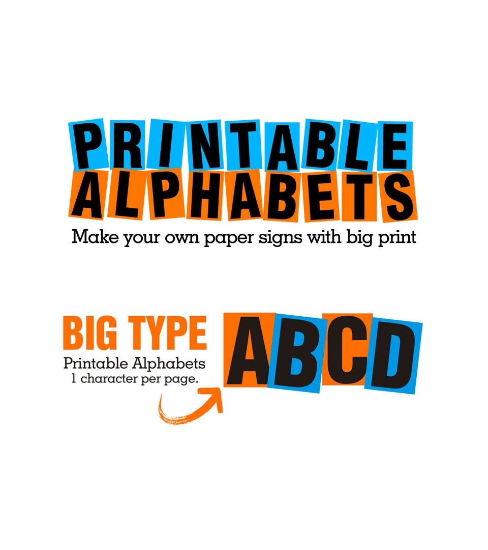 Printable Alphabets