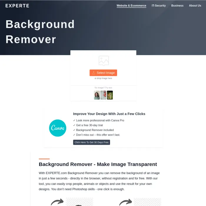 Experte Background Remover